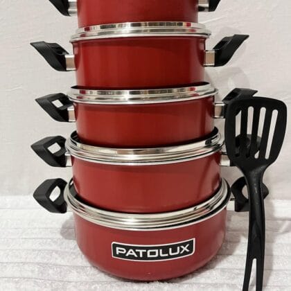 Jogo de caçarolas 5 pçs antiaderentes Patolux + Brinde