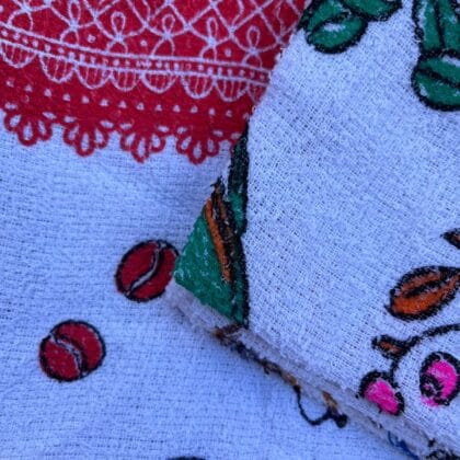 Toalha de copa estampada