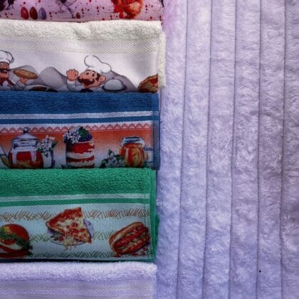 Toalha de copa estampada